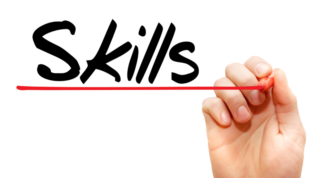 「skills」と書かれている画像